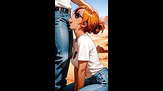 Highway Patrol Deepthroat Blowjob and Elfen Double Penetration