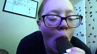 Sexy Blonde Stepsister Gives Black Cock Loving in Bedroom - Part 1