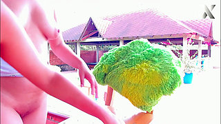 Hot Lesbians Lick Their Hot Pussies Outdoors