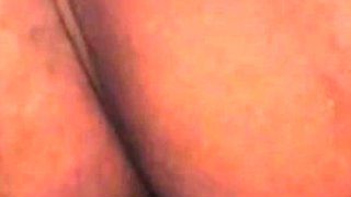 Small tit brunette gives blowjob to a big cock