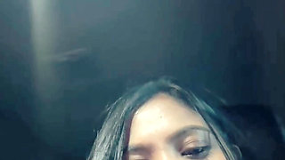 Show Big Boobs in Car When Going to Drive.