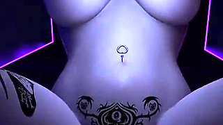 3D BBW Mature MILF Sitting on the Big Dick and Cum in Her Pussy