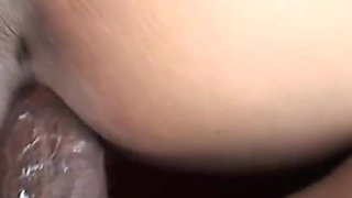 Cute ebony with small tits riding big cock