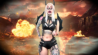 Fall Into Darkness, Cum in His Name! - Blasphemy, Satan, Hell, Halloween, Demon, Succubus