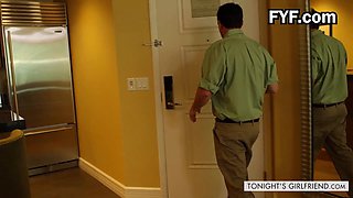 Watch Eva Notty seduce and please her man with her massive tits & hot body in sexy stockings