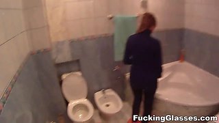 Fucking glasses - wannabe model alice gets screw teen-porn