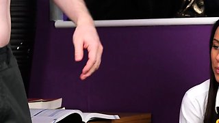 Uniform 21yo CFNM ruling over teacher