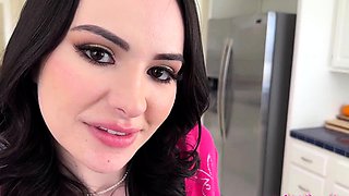 Stepmom fucked hard in the kitchen