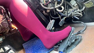 Asian Car Fettish Girl - I Did Warmup The Bus Before