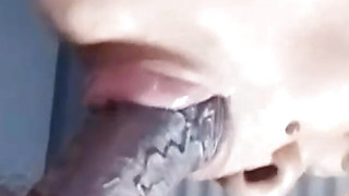 Close up sucking