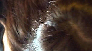 Hot Petite Brunette College Girl Sucks Like There Is No Tomorrow to Make Big Cock Guy Cums and Lose Control