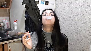 My Fetish Girlfriend Smokes and Watches Me Have Sex with Another Girl - Lesbian-illusion