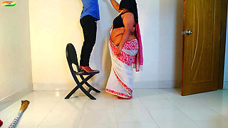 Big Ass Aunty Was Having Sex with the Maid When Her Husband Was Not at Home