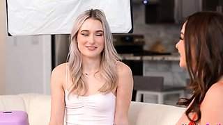 Cherry Blond Small Tit Babe Sucking