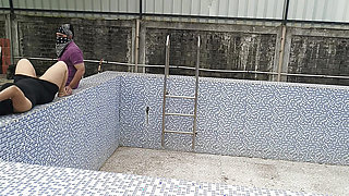 Indian Telugu Romantic Couple Enjoying Sucking Doggy Style Hard-core Fucking In Swimming Pool Telugu-Fuckers