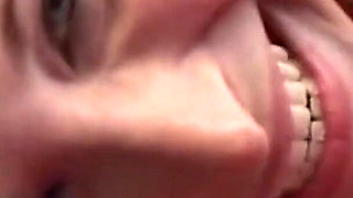 After Good Interracial Pounding Big Knockers of This Redhead Yummy Mommy Are Splashed with Cum