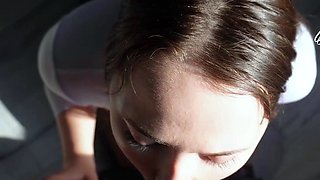 A student screwed a steamy young teacher during his very