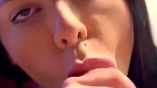 My Boyfriend Loves to Fuck My Wet Pussy Look How He Cums in My Mouth