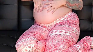 30 Weeks Pregnant Panty Tease
