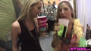 Mardi gras sluts flash and nail by BIG BLACK DICK strangers