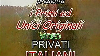 Italian red light vintage video from VHS tape with