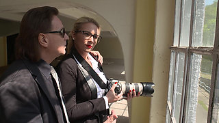 Blonde Secretary Loves Big Black Cock in Mouth