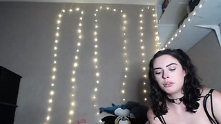 Stacked brunette goes solo toys and masturbation