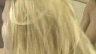 Two Beautiful Blondes Suck Big Black Cock and Then Get Fucked Doggy Style