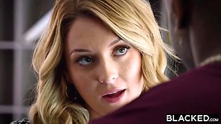 Blonde Charlotte Sins Craves BBC - Deep Throat, Creampie & Riding