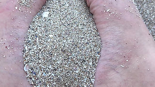 Beach Day Rub My Big Sexy Feet in the Sand
