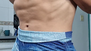 I'd love to see you beg to get squeezed by these milf muscles