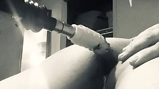 Making me cum anally with my thrusting machine