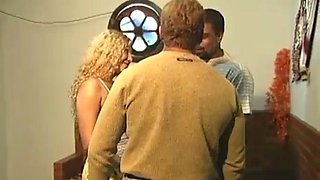 Beautiful and hot blonde with a big tail moaning and cumming, giving her pussy and very tasty spit for two: Porn