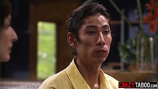 Big breasts mommy is perfect helping hand