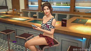 Big woman in 3d animation gets steamy in the cartoon world