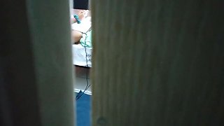 Chubby Mexicana Karmica Masturbates Secretly & Video Calls BF - She Gets Caught!