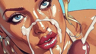 Hot Blonde Girl Hard Sex, Curvy Woman with Big Tits Sucking Big Dick, Slave Woman,bdsm