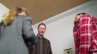 MILF Loves Two Share Gigantic Cocks, Licks Pussy and Deep Fucking Movie