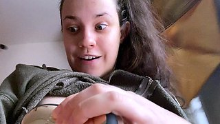 Big boob brunette masturbates on webcam