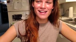 Beauty small tit amateur teen masturbating her shaved pussy