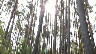 Morning Sex. the Guy Fucked a Red Fox in the Forest