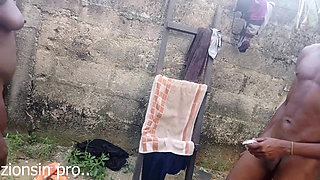 Caught Fucking Big Ass Step Sister in the Backyard Because Mon Will Come in From the Main Door