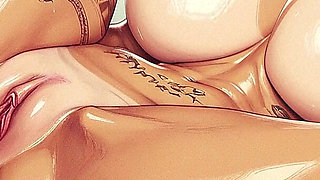 Space Whore Hard BDSM Sex, Curvy Woman with Big Tits Sucking Big Dick, Slave Woman,bdsm