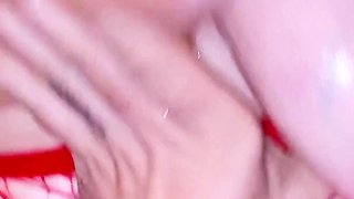 Busty MILF Oils up for My Bwc Creampie