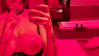 Extreme close up on her pussy taking toys
