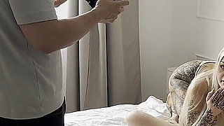 Bts Threesome Video! He Joined Us During Filming Our Lesbian Scene!
