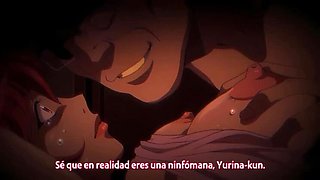 Hot Anime Teacher Orgy - Creampie & Bondage Scene with Ahegao - Spanish Subs