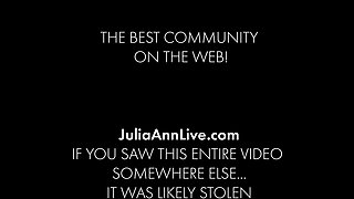 Julia Ann Purple Strap on