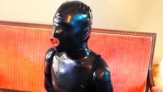 Extreme fetish latex play