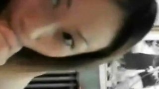 Asian Amateur Girl with Big Tits Gives Blowjob